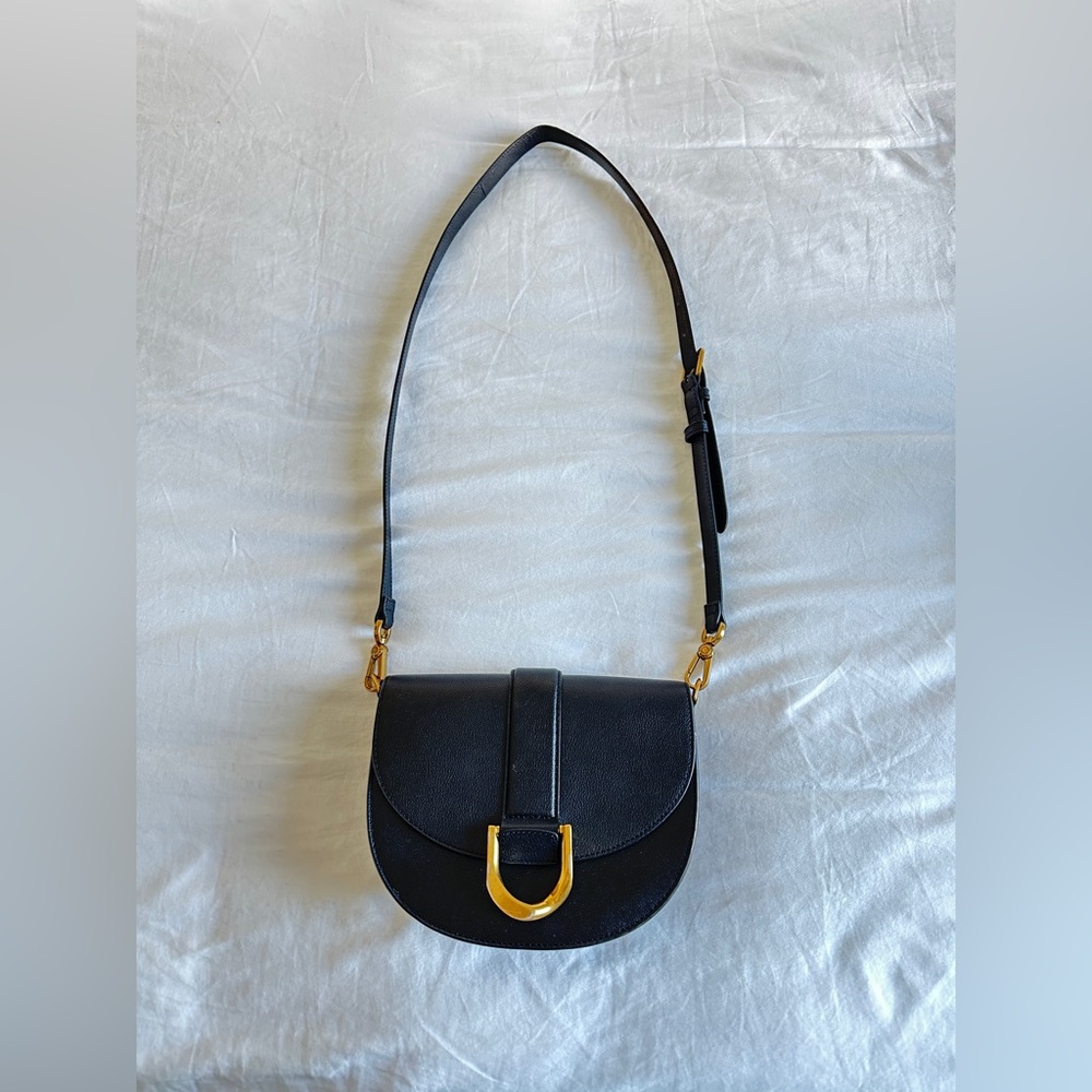 Charles & Keith Gabine Leather Saddle Bag